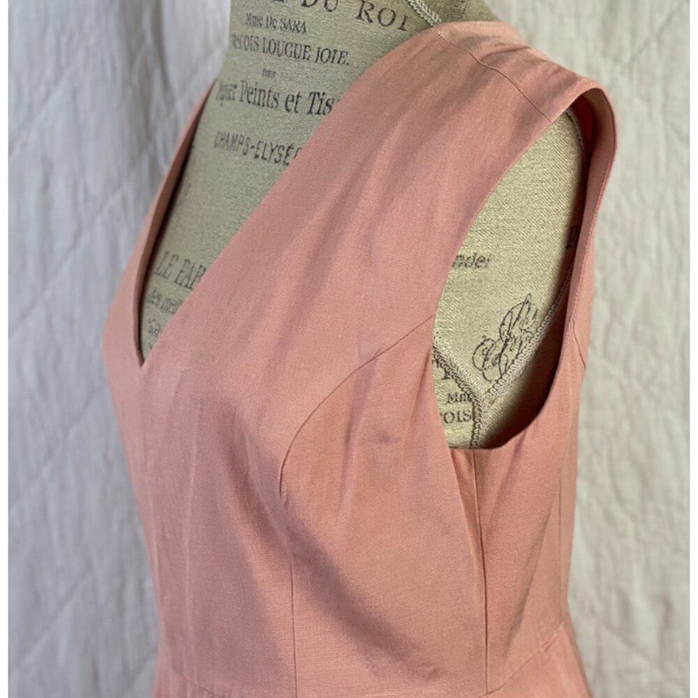 Anthropologie Painterly Pink Sleeveless Dress By Tracy Reese - Picture 7 of 11